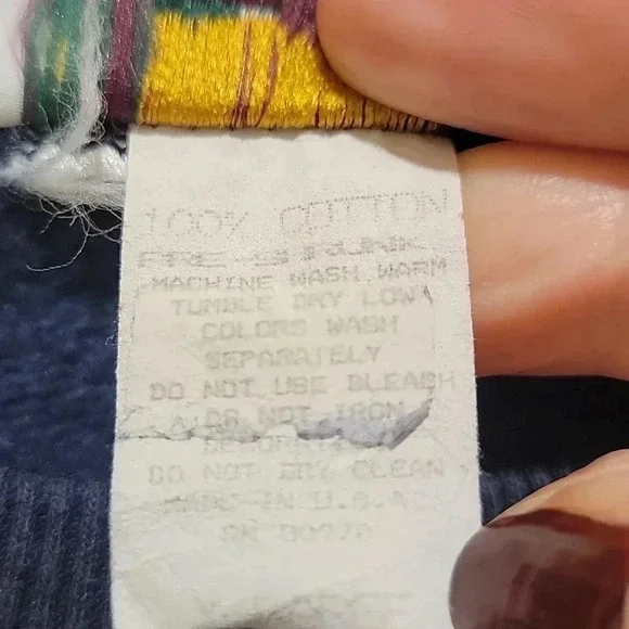 Vintage Canyon Gear Outfitters Pullover Crewneck Blue Size Large - Picture 3 of 7